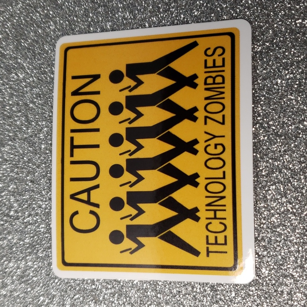 SIGN WATERPOOF Sticker CAUTION